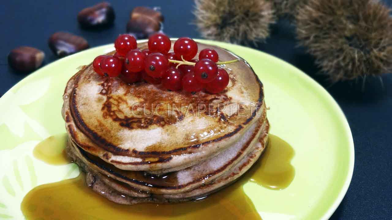 Pancakes alle castagne - Ricetta senza glutine - Cucina per Te