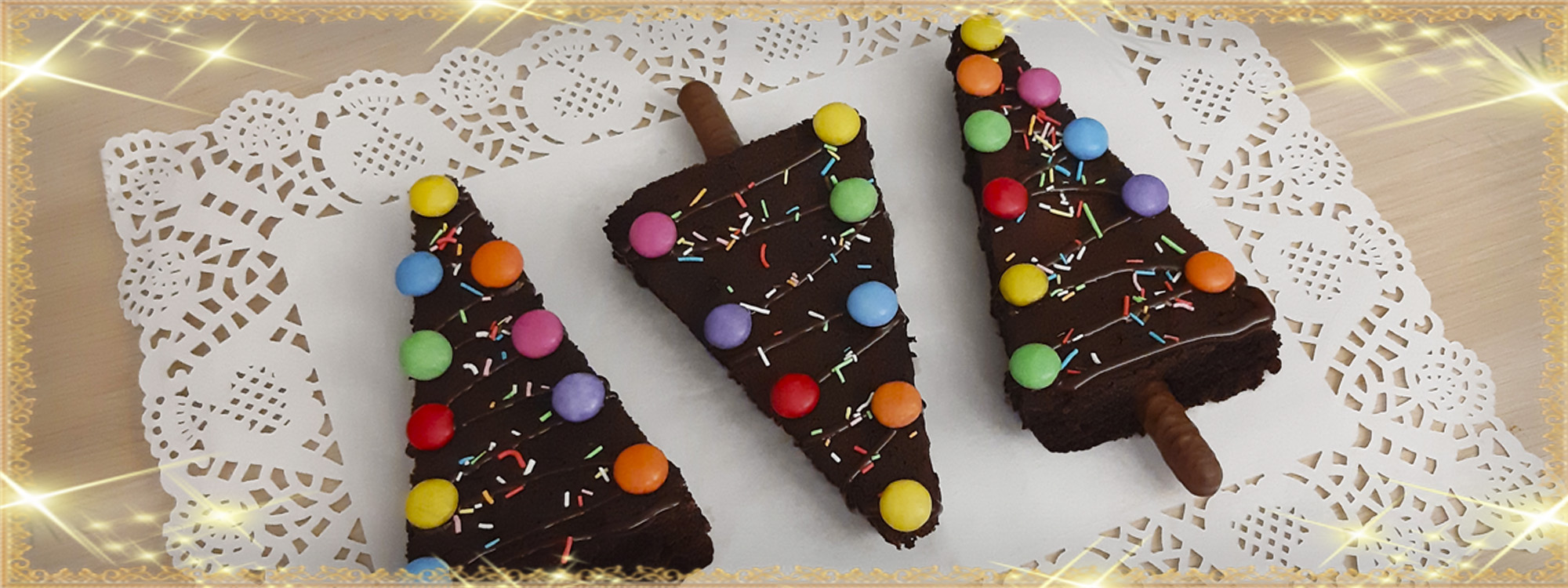 Alberi di Natale Brownies